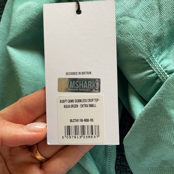 GYMSHARK ADAPT CAMO SEAMLESS LONG SLEEVE CROP TOP - Picture 7 of 11